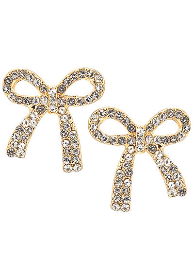 W400-28020CRG - Bow Post Earrings