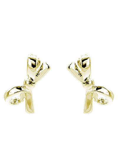 W400-28031G - Bow Post Earrings