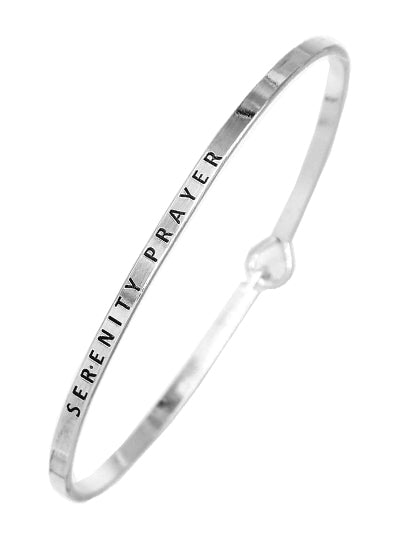 W400-BM7685ATS - Message Brass Bangle