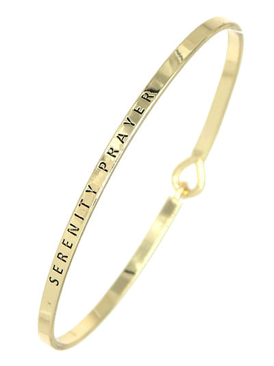 W400-BM7685GLD - Message Brass Bangle