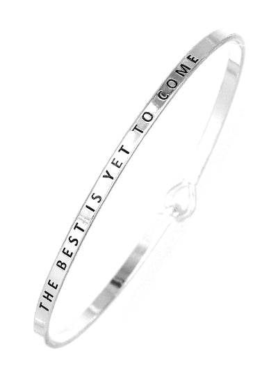 W400-BM7692ATS - Message Brass Bangle