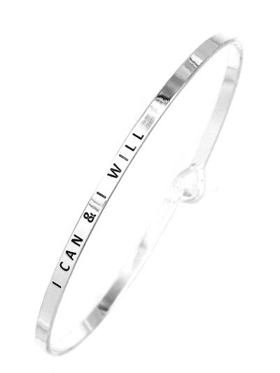 W400-BM7710ATS - Message Brass Bangle