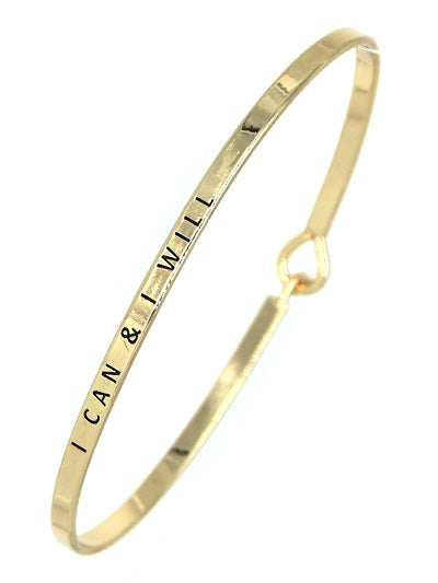 W400-BM7710GLD - Message Brass Bangle