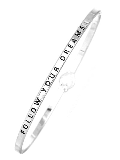 W400-BM7923ATS - Message Brass Bangle