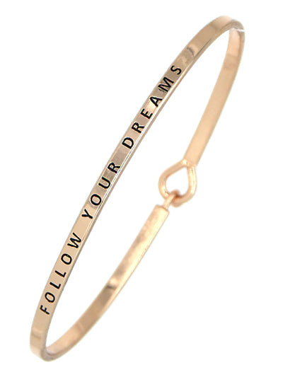 W400-BM7923ROS - Message Brass Bangle