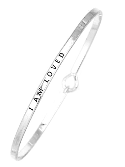 W400-BM7A15ATS - Message Brass Bangle