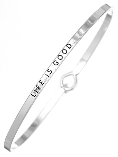 W400-BM7A84ATS - Message Brass Bangle