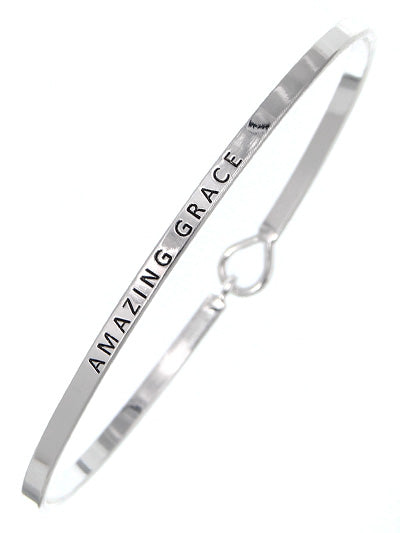 W400-BM7D44ATS - Message Brass Bangle