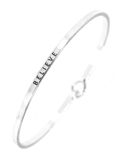W400-BM7DF44ATS - Message Brass Bangle