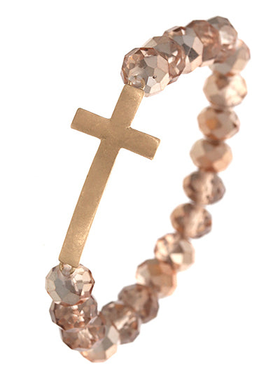 W400-CB2157LIL - Cross Bracelet