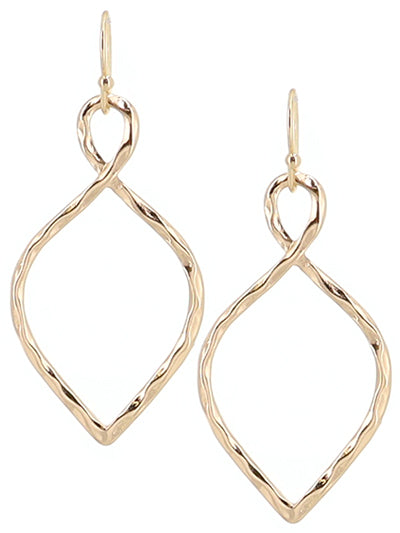 W400-ME10352GD - Hammered Earrings