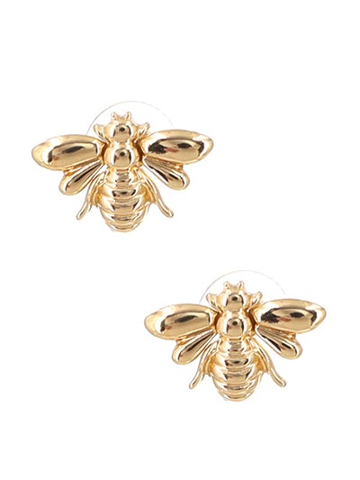 W400-ME10401GD - Bee Earrings